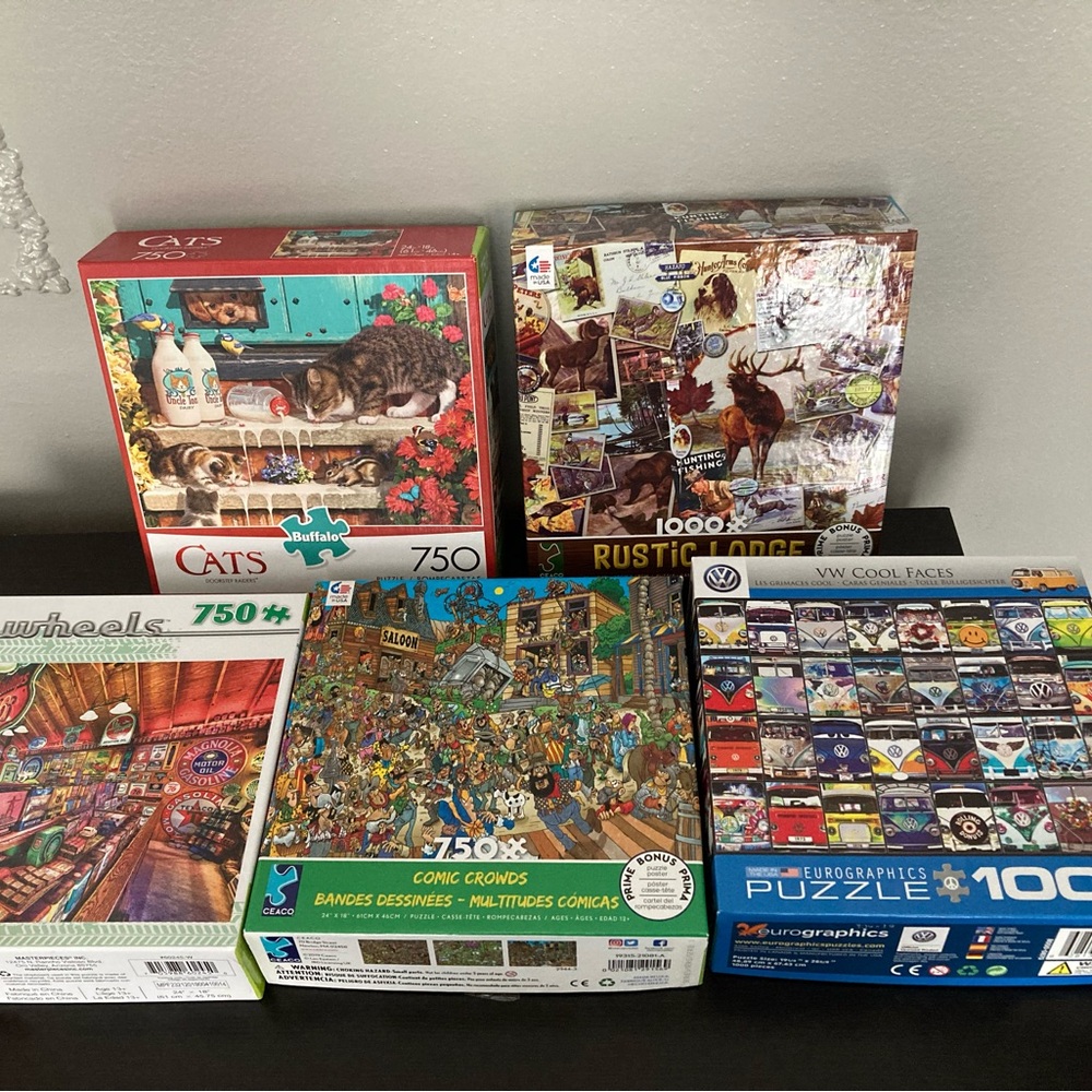 Lot of 5 puzzles